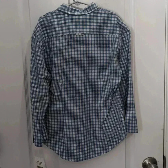 Ralph Lauren Sport Shirt Stretch Blue Plaid - Picture 2 of 8